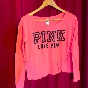 VS PINK Xs coral/pink long sleeve shirt
